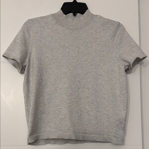 Calvin Klein Collection Gray Short Sleeve Top